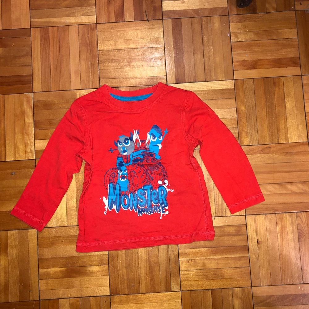 George Red and Black monster long sleeve shirt